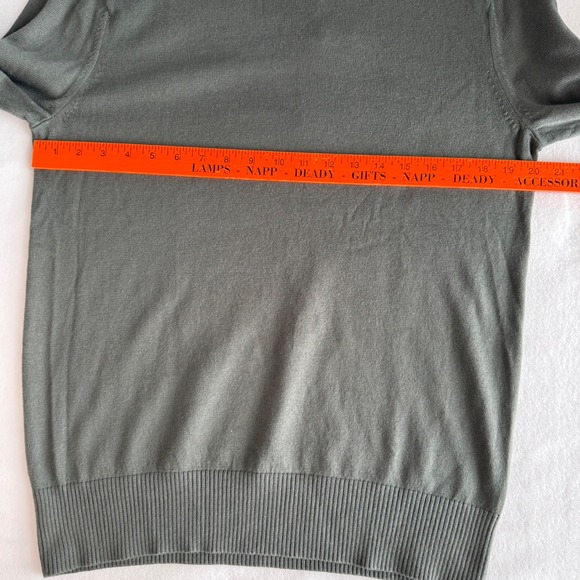NWT Everlane Men's No-Sweat Sweater Uniform Medium Forest Green Ribbed Crew Neck - Picture 11 of 12
